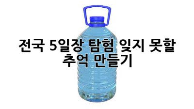 전국 5일장 탐험: 잊지 못할 추억 만들기
